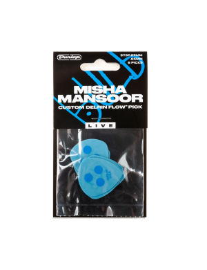 Медиатор DUNLOP MISHA MANSOOR CUSTOM DELRIN FLOW PICK LIVE .65MM – Набор