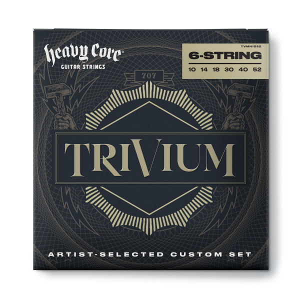 Струни для електрогітари DUNLOP TVMN1052 TRIVIUM STRING LAB SERIES GUITAR STRINGS 10-52
