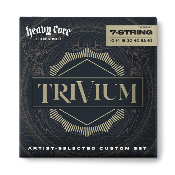 Струни для електрогітари DUNLOP TVMN10637 TRIVIUM STRING LAB SERIES GUITAR STRINGS 10-63 | 7-STRING