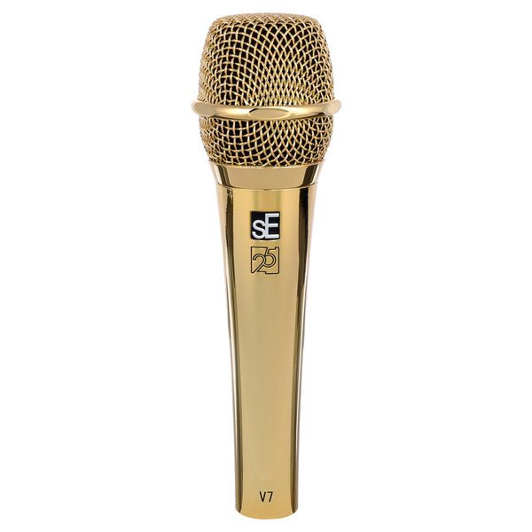 Мікрофон sE Electronics V7 G-25AE динамічний вокальний, суперкардіоїдний, 24K Gold, 25 років