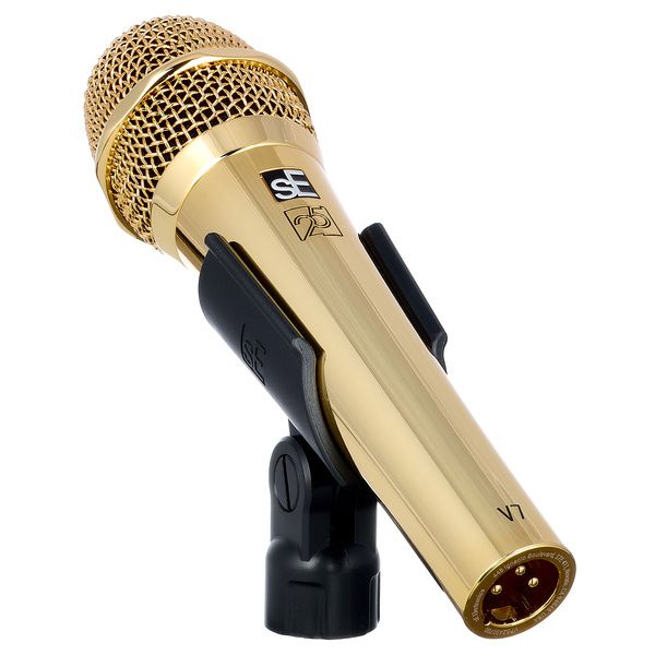 Мікрофон sE Electronics V7 G-25AE динамічний вокальний, суперкардіоїдний, 24K Gold, 25 років