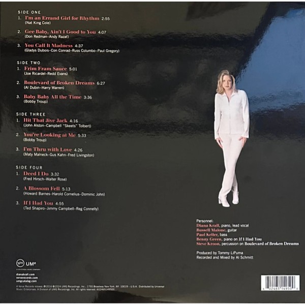 Вінілова платівка Diana Krall - All For You (A Dedication To The Nat King Cole Trio) [2LP]