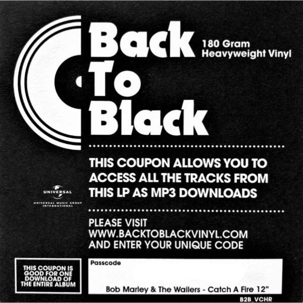 Вінілова платівка Bob Marley & The Wailers - Catch A Fire [LP]