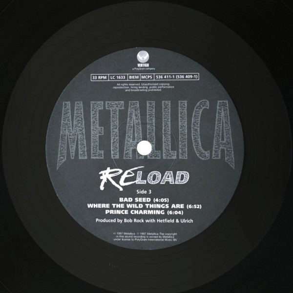 Вінілова платівка Metallica - Reload [2LP]