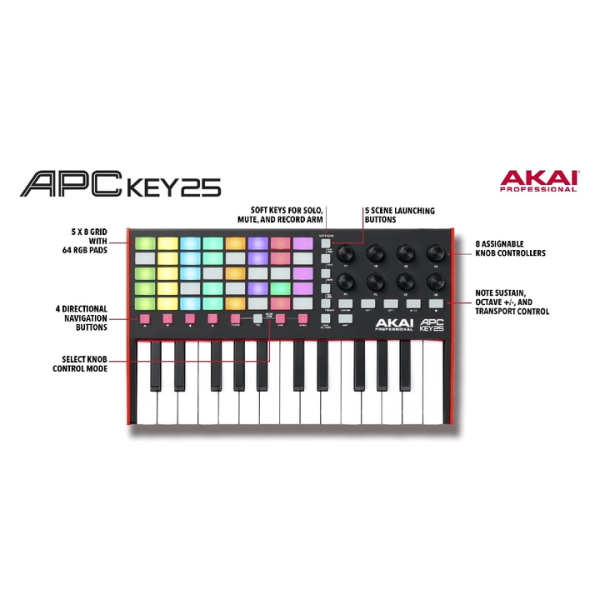 MIDI-клавіатура AKAI APC Key 25 II MIDI
