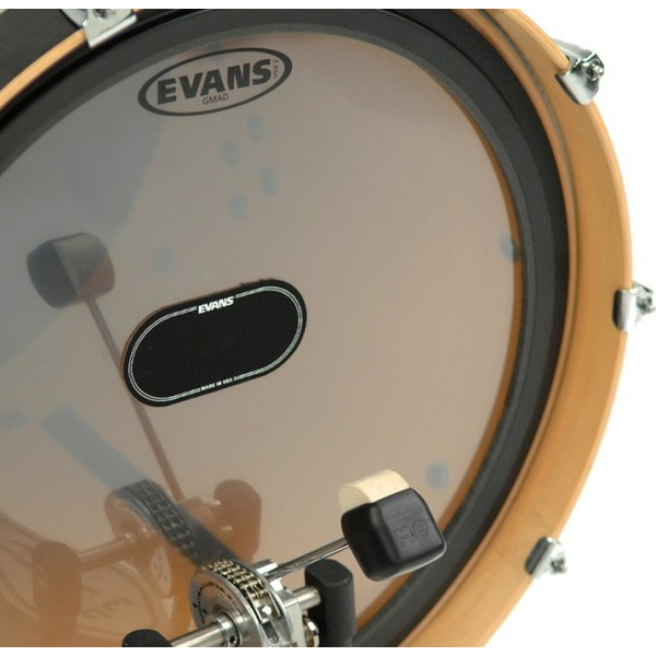 Кік пед для бас-барабана EVANS EQPB2 EQ PATCH BLACK DOUBLE