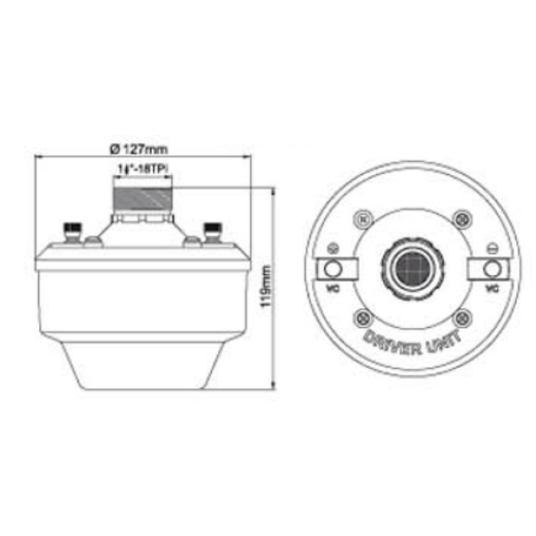 Драйвер для рупора L-Frank Audio HD100B, 100Вт, 16 Ом