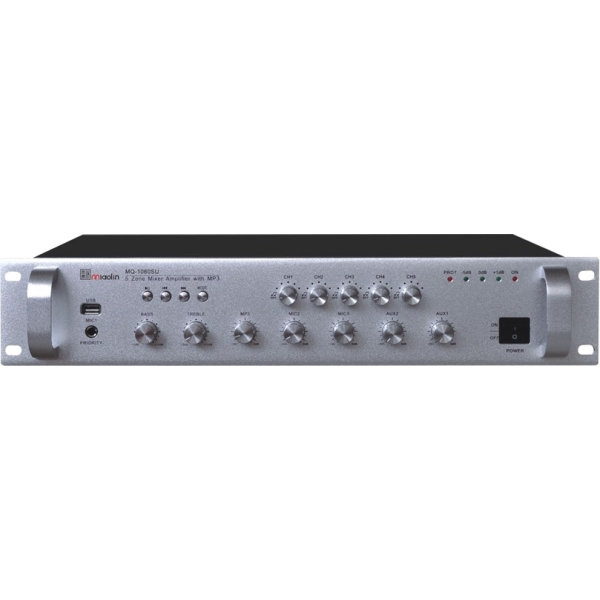 Підсилювач трансляційний Younasi Y-1500SU, 500Вт, USB, 5 zones Підсилювач трансляційний Younasi Y-1500SU, 500Вт, USB, 5 zones