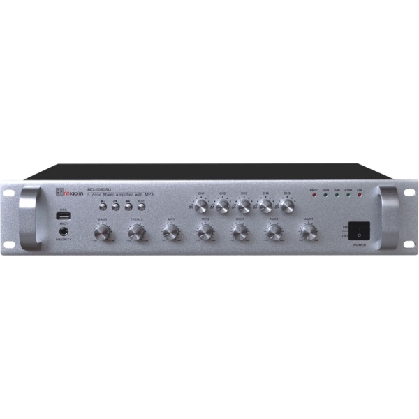 Трансляційний підсилювач Younasi Y-1650SU, 650Вт, USB, 5 zones Трансляційний підсилювач Younasi Y-1650SU, 650Вт, USB, 5 zones