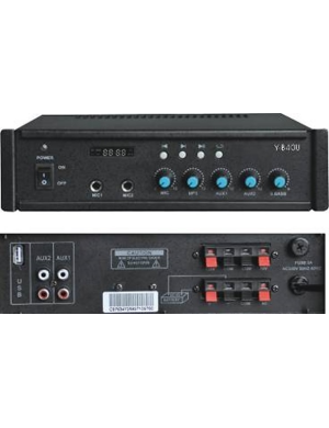 Трансляційний підсилювач Younasi Y-B40U, 25 Вт, 12V DC, USB