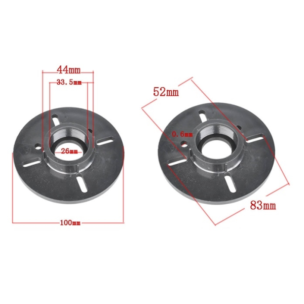 Перехідник фланцевий для драйвера ВЧ Emiter-S JH9101 (з внутрішнім різьбленням) Перехідник фланцевий для драйвера ВЧ Emiter-S JH9101 (з внутрішнім різьбленням)