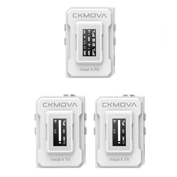Радіосистема (мікрофон бездротовий) CKMOVA Vocal X V2W (Білий) Радіосистема (мікрофон бездротовий) CKMOVA Vocal X V2W (Білий)