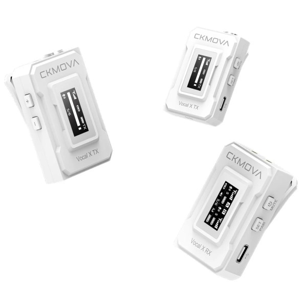 Радіосистема (мікрофон бездротовий) CKMOVA Vocal X V2W (Білий) Радіосистема (мікрофон бездротовий) CKMOVA Vocal X V2W (Білий)