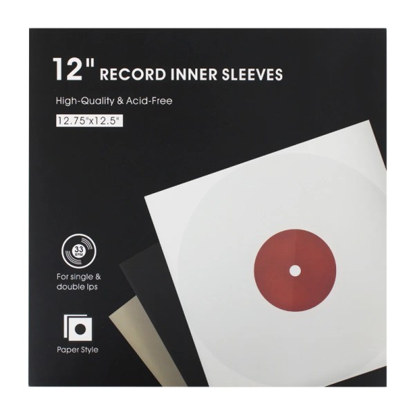 Внутрішні паперові конверти для платівок GOKA GK-R18P (White) (20 шт. в упаковці)