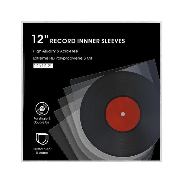 Внутрішні поліетиленові конверти для платівок GOKA GK-R18 (50 шт. в упаковці)