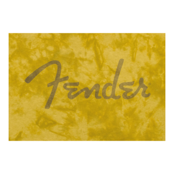 Футболка FENDER T-SHIRT SPAGHETTI LOGO TIE-DYE MUSTARD XL