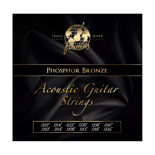 Комплект 12 струн з фосфористої бронзи для акустичної гітари FRAMUS 47240 PHOSPHOR BRONZE LIGHT 12ST