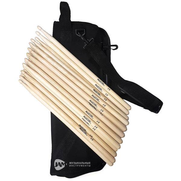 Набір паличок в чохлі MAXTONE ADWC Pack2 2B
