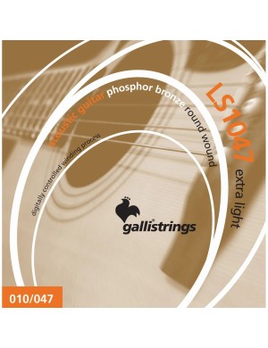 Струны для акустической гитары Gallistrings LS1047 EXTRA LIGHT
