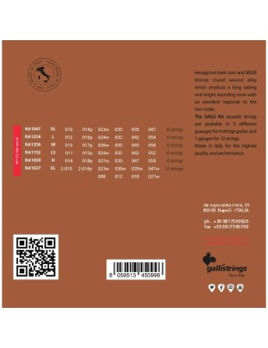 Струны для акустической гитары Gallistrings RA1152 LIGHT SPECIAL