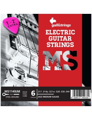 Струны для электрогитары Gallistrings MS1149JM JAZZ MEDIUM