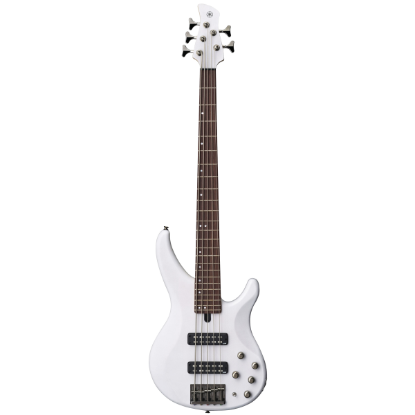 Бас-гітара Yamaha TRBX-505 (Translucent White, 5-струнна, активна/пасивна, хамбакери YGD H5)