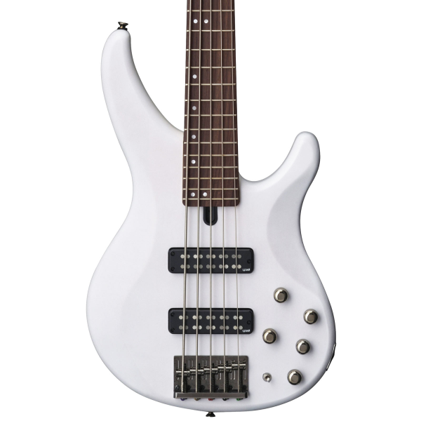 Бас-гітара Yamaha TRBX-505 (Translucent White, 5-струнна, активна/пасивна, хамбакери YGD H5)