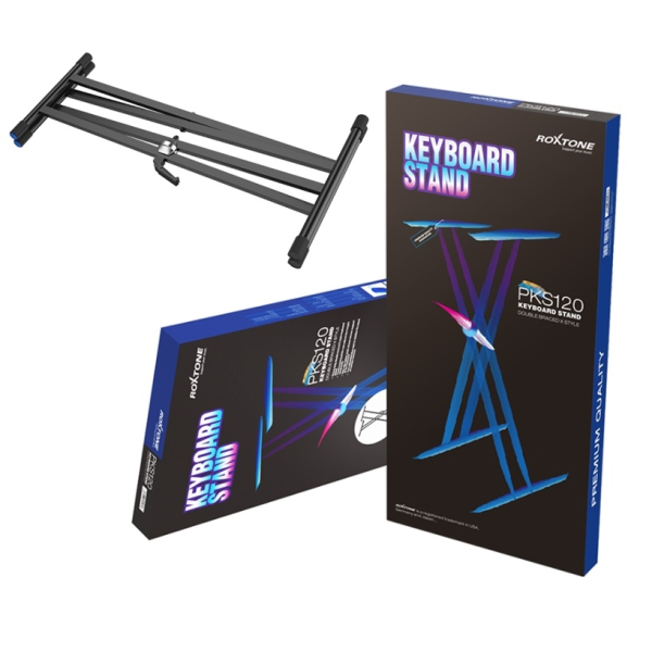 Клавішна стійка Roxtone PKS120, подвійна X-розпірка