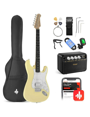 Гитарный набор Donner Music DST-100 Electric Guitar Kit Yellow EC1169 Гитарный набор Donner Music DST-100 Electric Guitar Kit Yellow EC1169