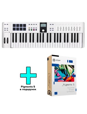 MIDI-клавіатура Arturia KeyLab Essential 49 mk3 (White) + Arturia Pigments