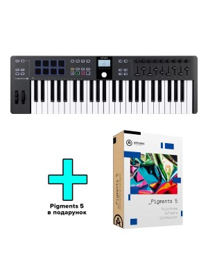 MIDI-клавіатура Arturia KeyLab Essential 49 mk3 (Black) + Arturia Pigments