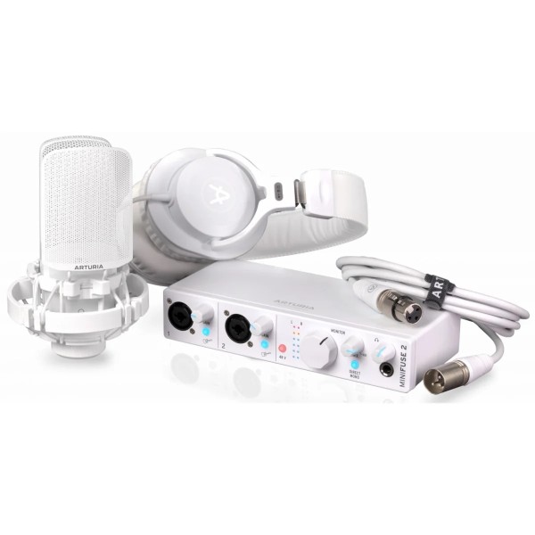 Набір для звукозапису Arturia MiniFuse Recording Pack (White) Набір для звукозапису Arturia MiniFuse Recording Pack (White)