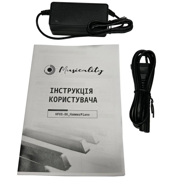 Цифрове піаніно (в комплекті з чохлом) Musicality HP88-BK _HammerPiano