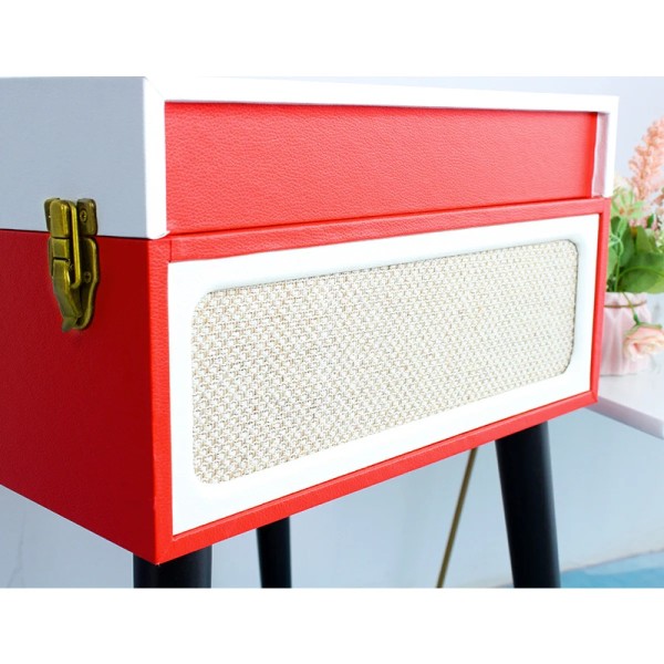 Вініловий програвач із вбудованими динаміками Musicality ENG _Enigma (Red) Вініловий програвач із вбудованими динаміками Musicality ENG _Enigma (Red)