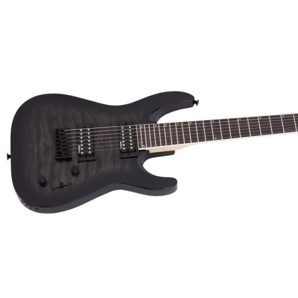 Електрогітара JACKSON JS22Q-7 DKA DINKY ARCH TOP HT TRANSPARENT BLACK BURST