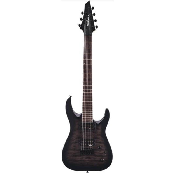 Електрогітара JACKSON JS22Q-7 DKA DINKY ARCH TOP HT TRANSPARENT BLACK BURST