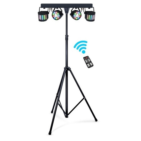 Комплект світлодіодного обладнання на стійці New Light PL-31C LED PAR + MINI LED DERBY LIGHT Комплект світлодіодного обладнання на стійці New Light PL-31C LED PAR + MINI LED DERBY LIGHT