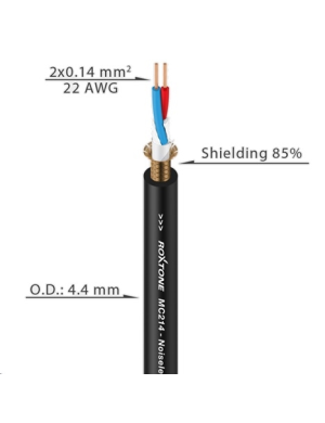 Микрофонный кабель Roxtone MC214 100м
