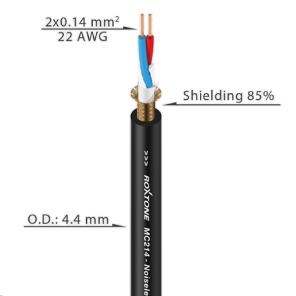 Мікрофонний кабель Roxtone MC214 100м