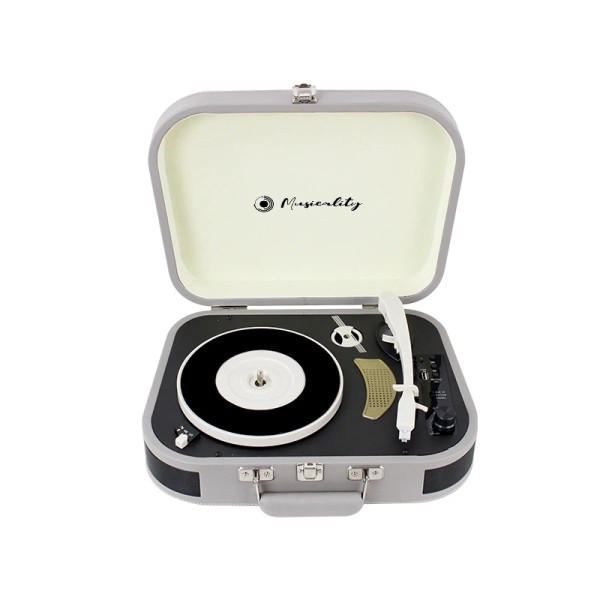 Вініловий програвач із вбудованими динаміками Musicality GTR _GranTurismo (Grey) Вініловий програвач із вбудованими динаміками Musicality GTR _GranTurismo (Grey)