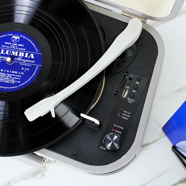 Вініловий програвач із вбудованими динаміками Musicality GTR _GranTurismo (Grey) Вініловий програвач із вбудованими динаміками Musicality GTR _GranTurismo (Grey)