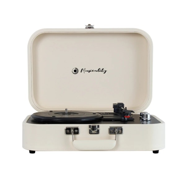 Вініловий програвач із вбудованими динаміками Musicality TRS _Turismo (White) Вініловий програвач із вбудованими динаміками Musicality TRS _Turismo (White)