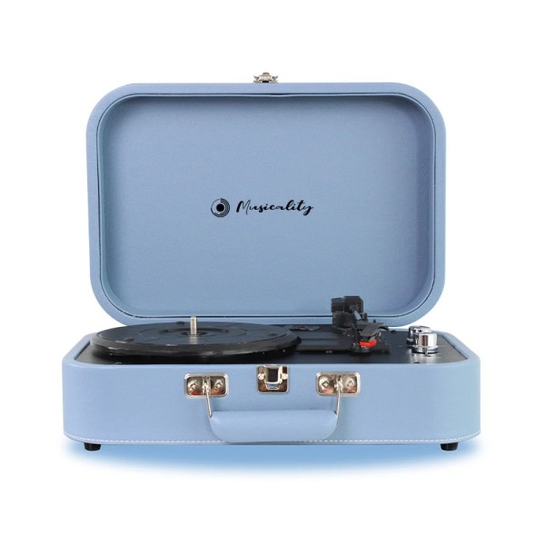 Вініловий програвач із вбудованими динаміками Musicality TRS _Turismo (Blue) Вініловий програвач із вбудованими динаміками Musicality TRS _Turismo (Blue)