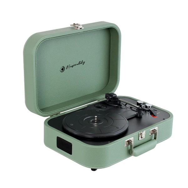 Вініловий програвач із вбудованими динаміками Musicality TRS _Turismo (Green) Вініловий програвач із вбудованими динаміками Musicality TRS _Turismo (Green)