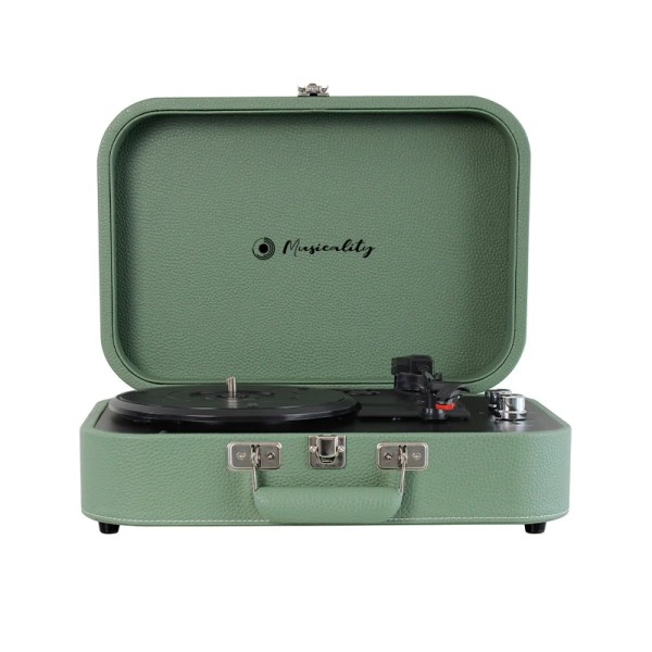 Вініловий програвач із вбудованими динаміками Musicality TRS _Turismo (Green) Вініловий програвач із вбудованими динаміками Musicality TRS _Turismo (Green)