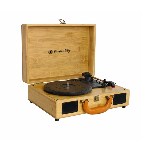 Вініловий програвач із вбудованими динаміками Musicality BPL _Bamboo Player