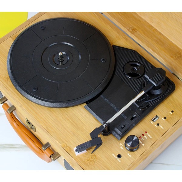 Вініловий програвач із вбудованими динаміками Musicality BPL _Bamboo Player