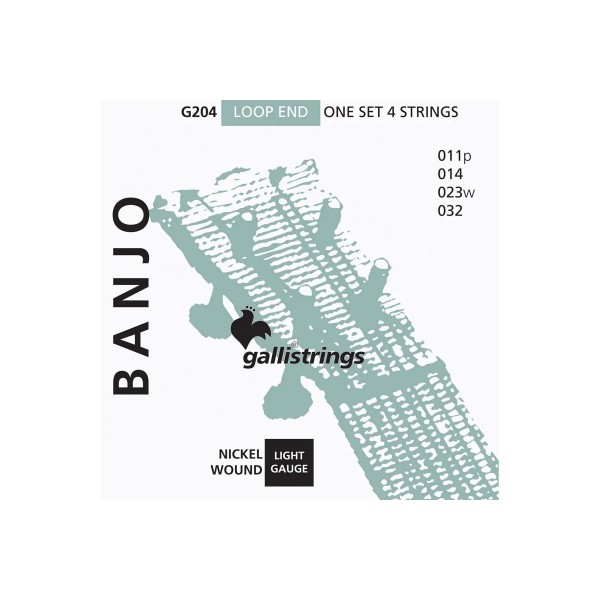 Струни для банджо Gallistrings G204