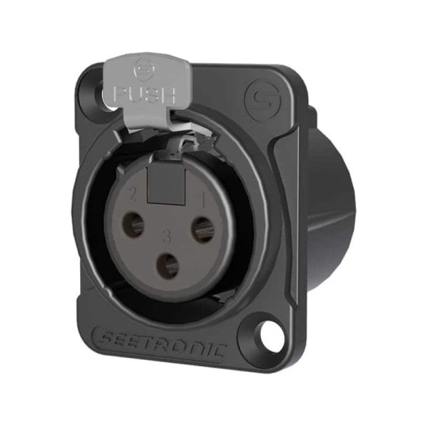 Роз`єм панельний XLR мама Seetronic MK3F2C-B Роз`єм панельний XLR мама Seetronic MK3F2C-B