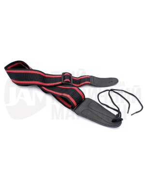 Гітарний ремінь MAXTONE GS100 (BLACK-RED) GUITAR STRAP